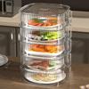 Stackable Transparent Food Cover Dustproof Storage Rack For Leftover Storage Family Gatherings