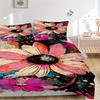 3Pcs Floral Print Printed Bedding Set, Breathable And Soft, Machine Washable, Christmas Gift, Suitable for Bedroom Decoration, 15185