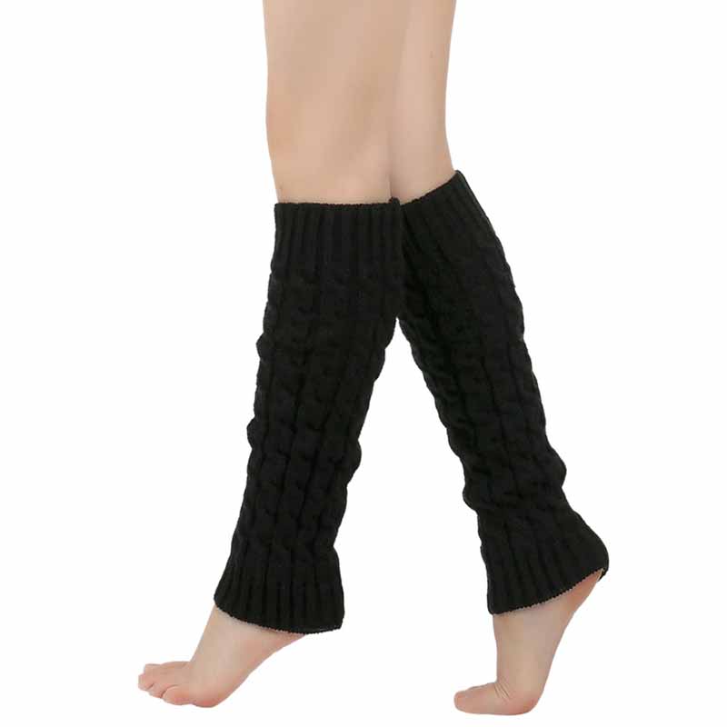 Thick Woolen Knit Leg Warmers for Autumn and Winter