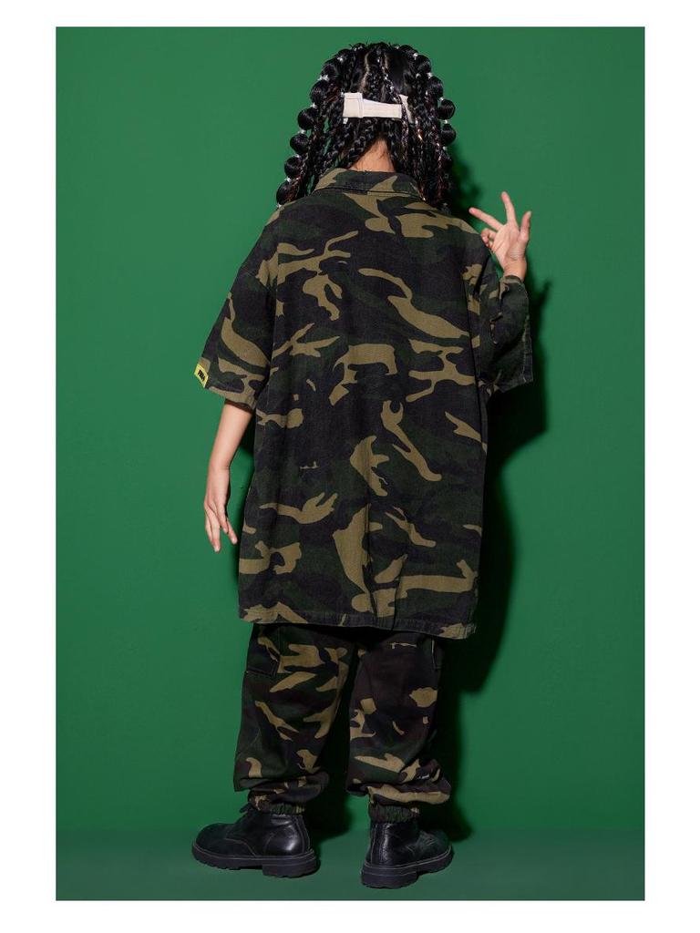 Girls' Japanese Street Style Jazz Dance & Hip-Hop Stage Costume