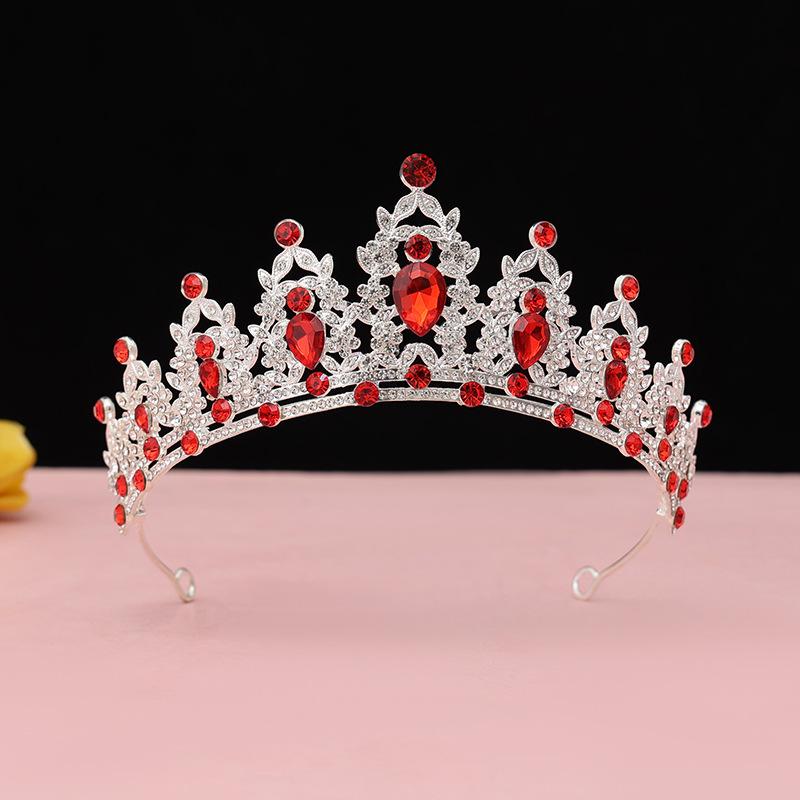 Bride's Crown Headband Wedding Korean Birthday Gift Adult Gift Crystal Crown Princess Dress Hair Accessory