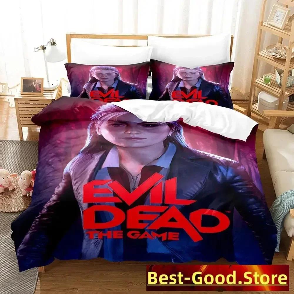 

Ash VS Evil Dead Bedding Set Single Twin Printed Bed Set With Pillowcase Bed Duvet Cover Soft Single Double Queen King Size EU Single(135*200cm)3pcs