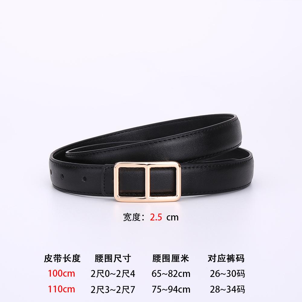 Leather Belt Ladies Casual Business Simple Belt Decorated Jeans Belt Haute Couture
