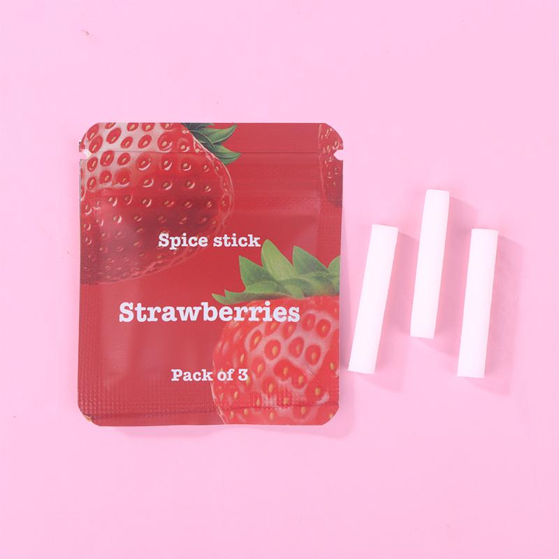 3Pcs/Bag Whistle Replacement Aromatherapycotton Core Fruit Flavor Quit Smoking Smokeless Preferred Infused Essential Oil