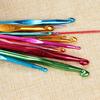 12pcs Metal Handle 2-8mm Crochet Hook Set Colorful Stainless Steel Knitting Needles Yarn Sweater Weave Sewing Needles Craft Tool
