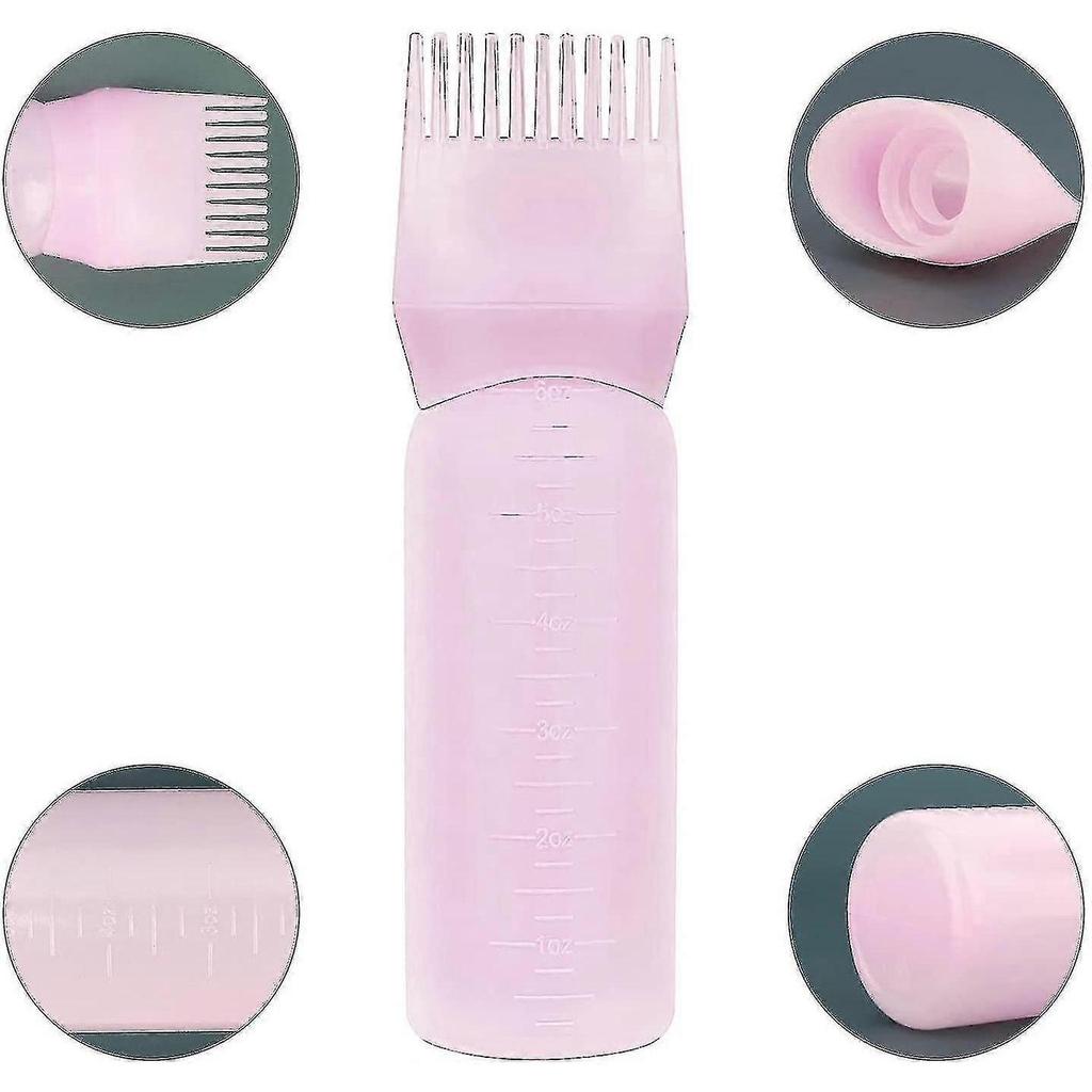 Root Comb Applicator Bottle, 6 Ounce Applicator Bottle For Hair Dye Bottle
