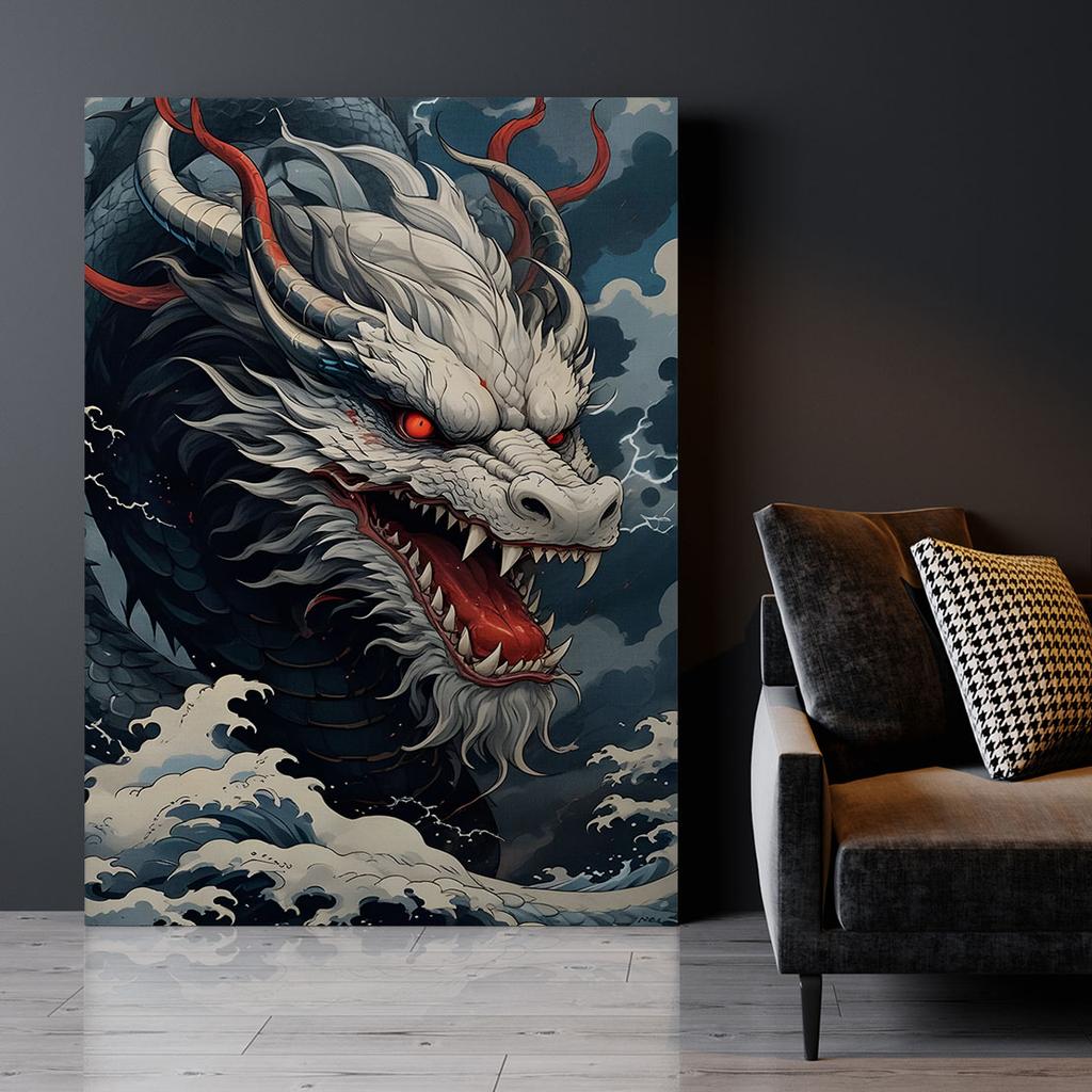 Canvas Painting Chinese Dragon