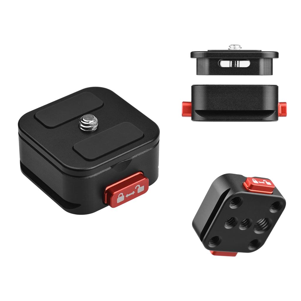 Aluminum Alloy Quick Release Plate Tripod QR Plate Camera Mount Adapter Quick Setup with 1 4 Inch Screw for DSLR Camera