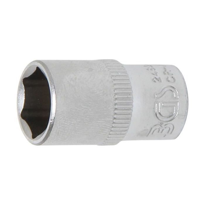 Douille pour clé - BGS TECHNIC - 10 mm - Acier chrome-vanadium - Chromé mat - Pro Torque®
