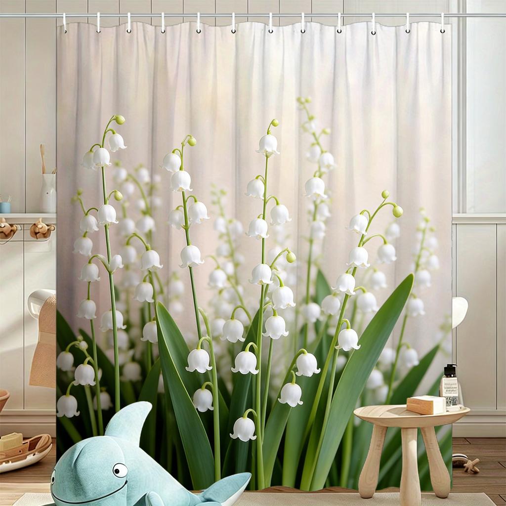 Vibrant Sunflower Field Waterproof Shower Curtain for Bright Bathroom Decor