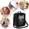 Band Ghost B.C. Insulated Lunch Bag for Women Men Reusable Lunch Box for Office Work Cooler Bag with Adjustable Shoulder Belt