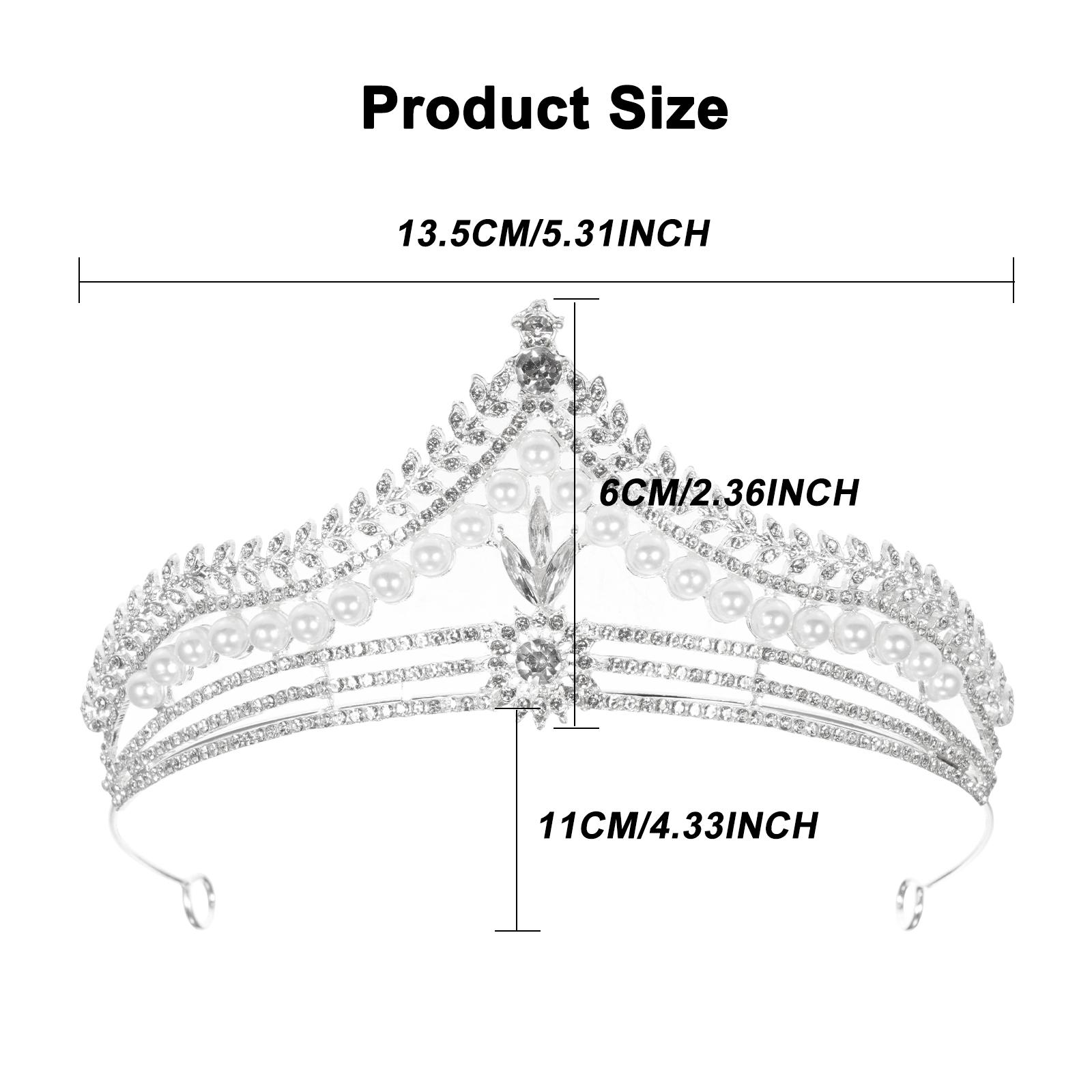 

Хрустальные стразы, жемчужная корона, головной убор, корона принцессы со стразами и жемчугом, роскошная корона