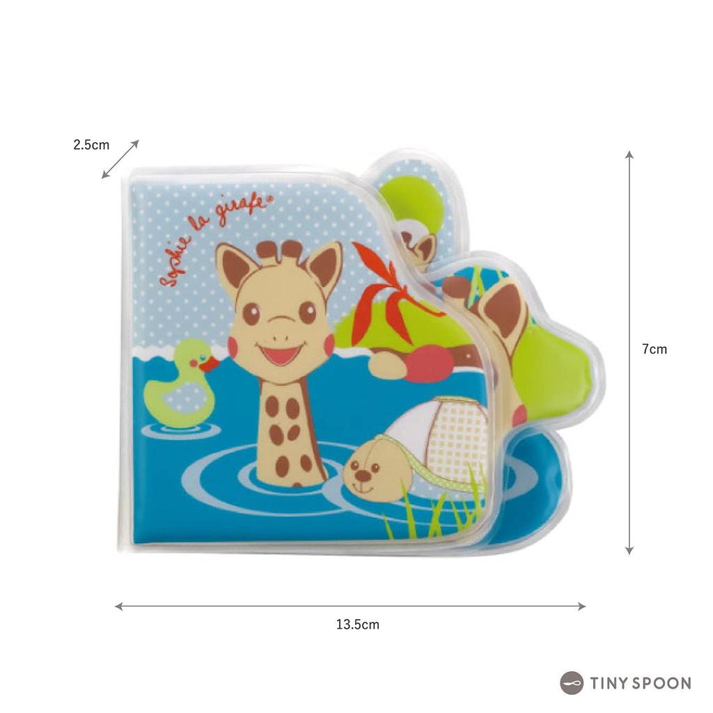 Sophie the Giraffe [Bath Book] Bath Toy [Official Japanese Product] Vulli with Sound-Making Mechanism for Babies, Infants, Ages 0-1, Popular, Clean,