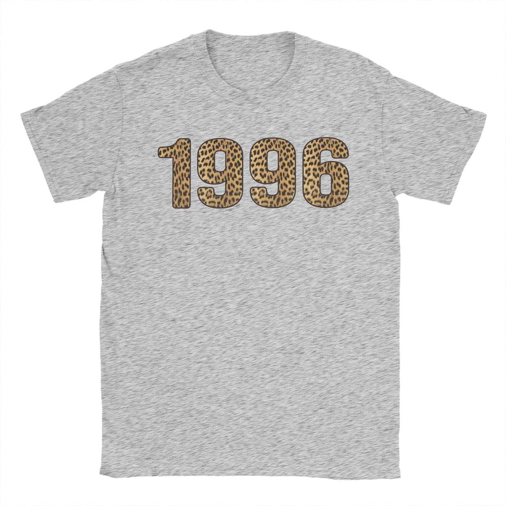 Unisexs TShirt 1996 Leopard Print 30th Birthday 30 Years Old Casual Cotton Tees Short Sleeve T Shirt Crewneck Clothing Printed