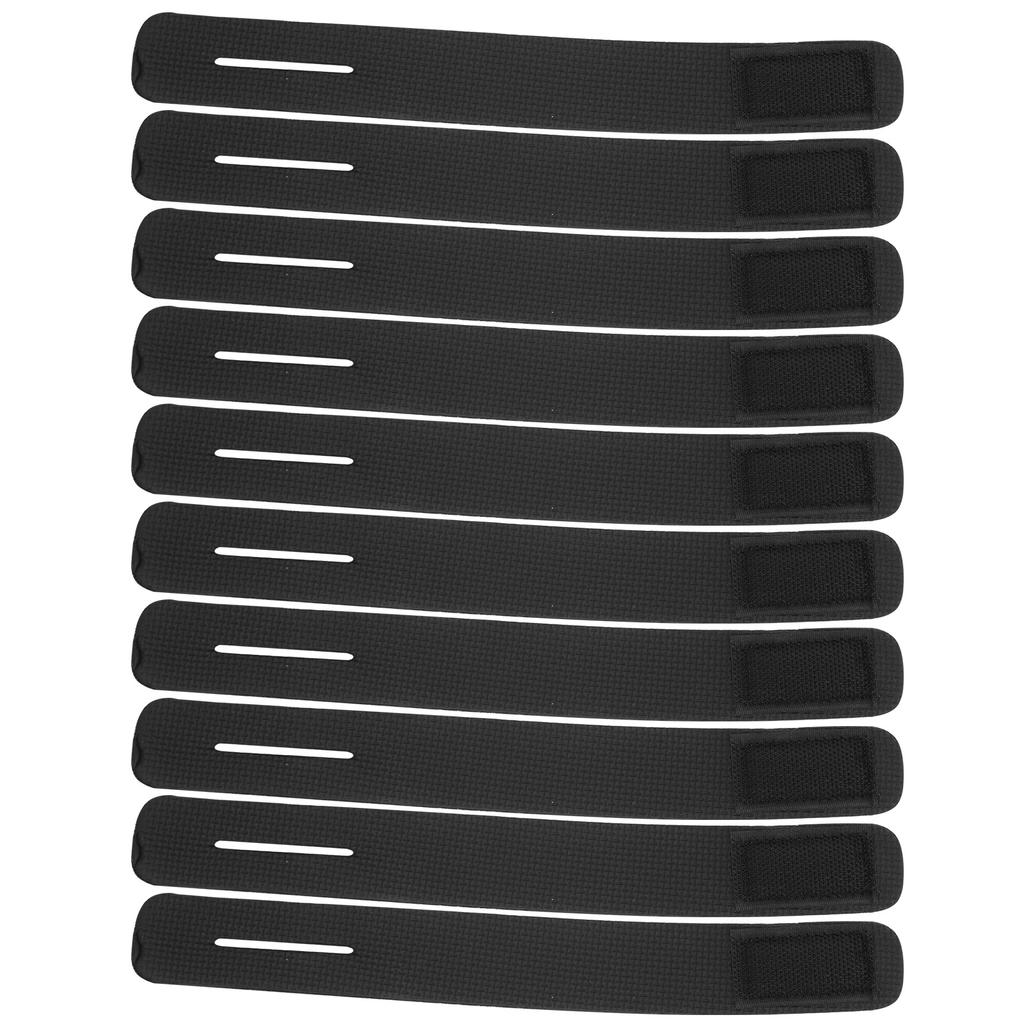 10Pcs Set Fishing Rod Tie Strap AntiSlip Pole Fixing Band Rod Wrap Holder Accessory