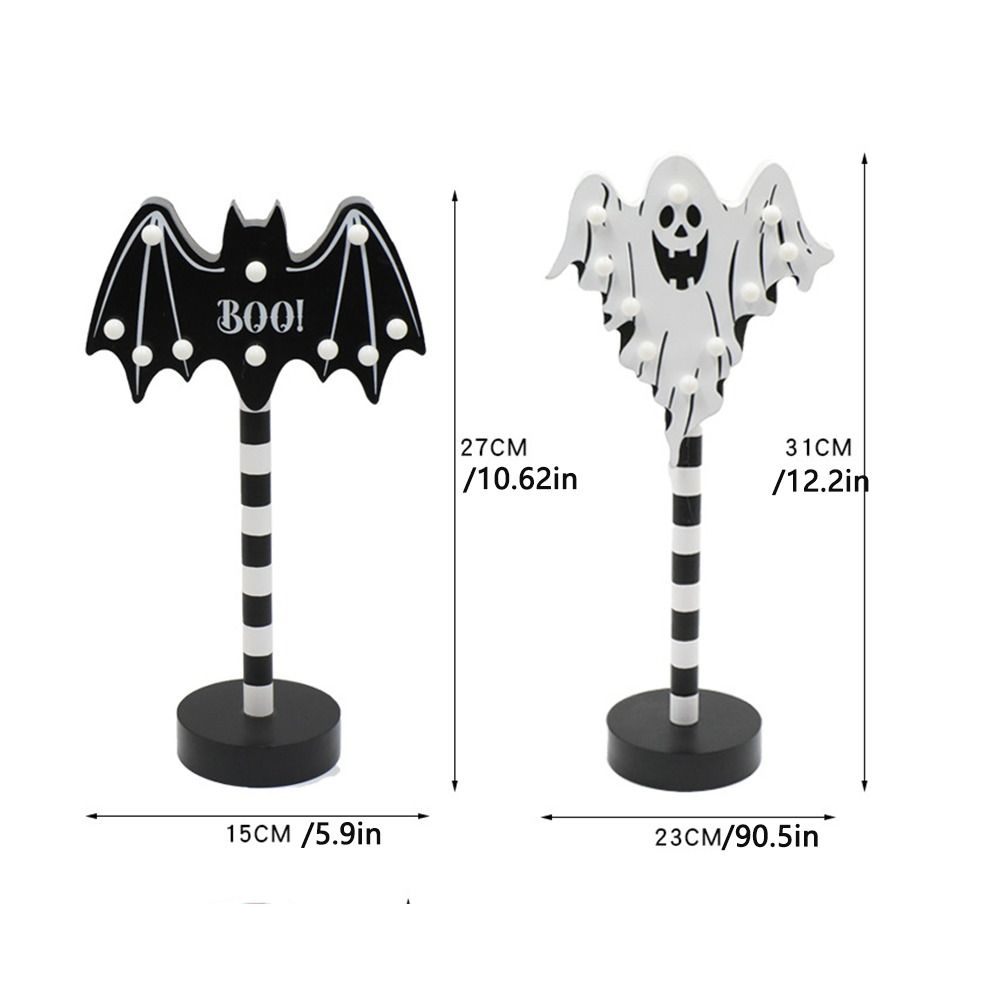 Pumpkin Halloween Wooden Night Light Atmosphere Lamp Pumpkin Ornament Lantern Halloween Decor