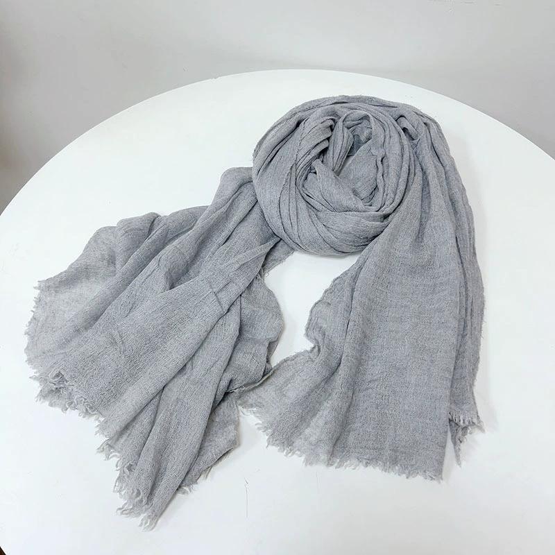 Autumn And Winter Vintage Wool Scarf Warm Shawl For Lady Classical Stripe Long Winter Wool Scarves