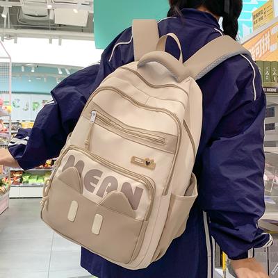 Children's Schoolbags Elementary School Girls Junior High School Students Large Capacity Letters Boys School Backpack