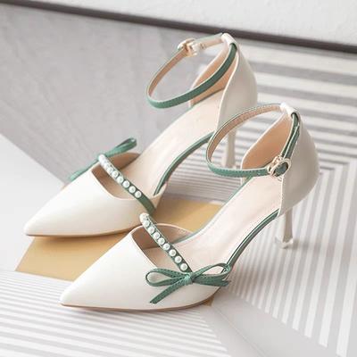 Pointed High Heeled Sandals for Women's Single Shoes Women Shoes Elegant Sandals Women Pumps