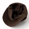 AVIREX cable knit knit cap with perfect for men and size 023 loose-fit brim, women, winter, brown,