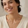 EFFIE QUEEN Natural Pearl Choker Necklace Fashion 925 Sterling Silver Starfish 5A CZ Necklace Party Jewelry Gift for Women BQN06