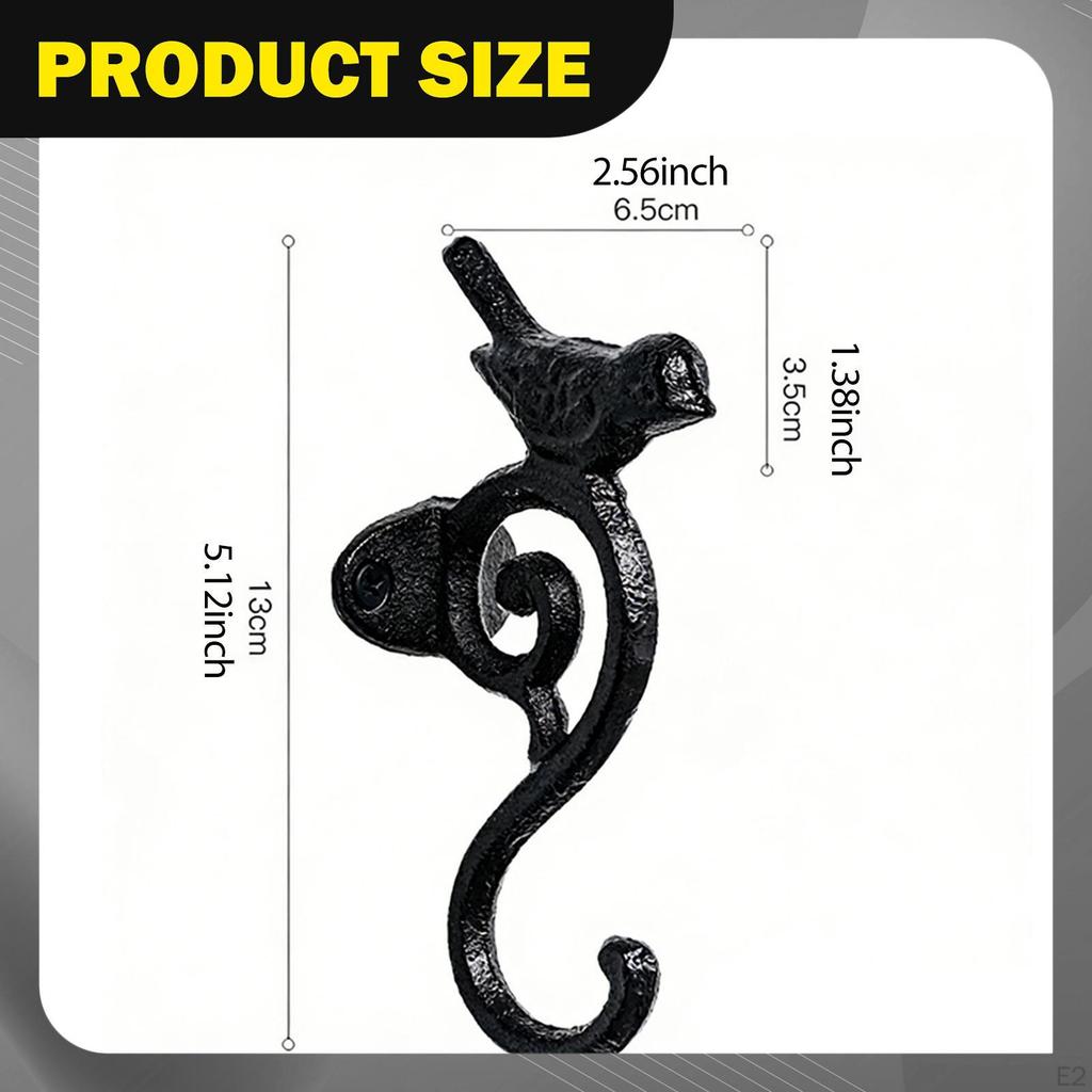Wall Hook Decorative Mounted Vintage Key Holder Coat Heavy Duty for Towel Garage Keys