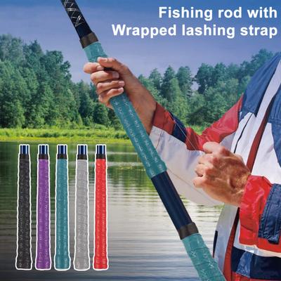 Fishing Rod Grip Anti-slip Waterproof Easy Operation Fishing Pole Sleeve Wrap Tube Protective Cover Fishing Accessories