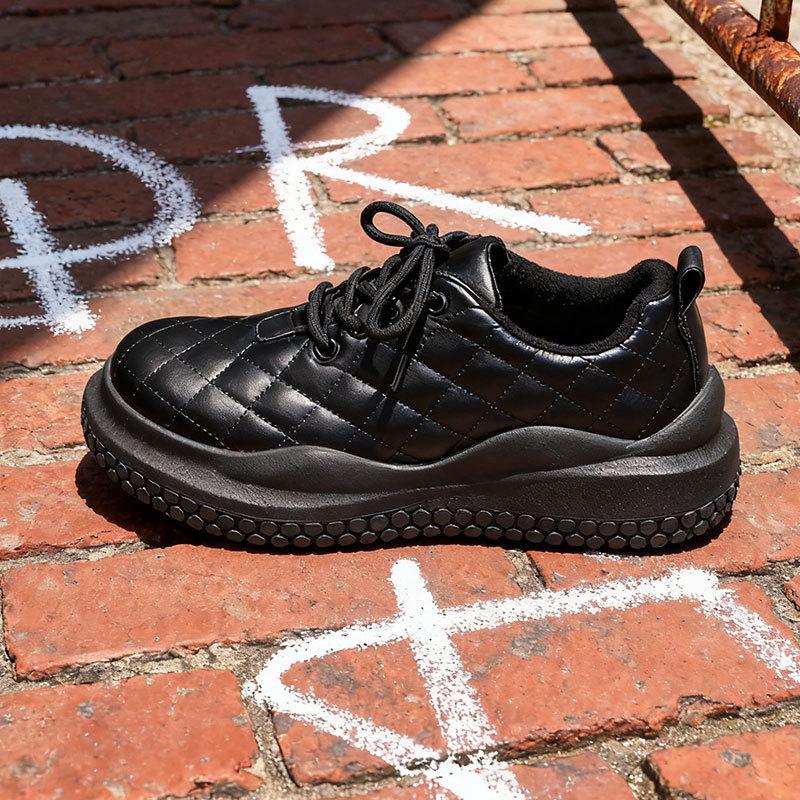 Winter Fluffy Shoes Women's Winter New Fashion Versatile Velvet Bean Warm Cotton Shoes