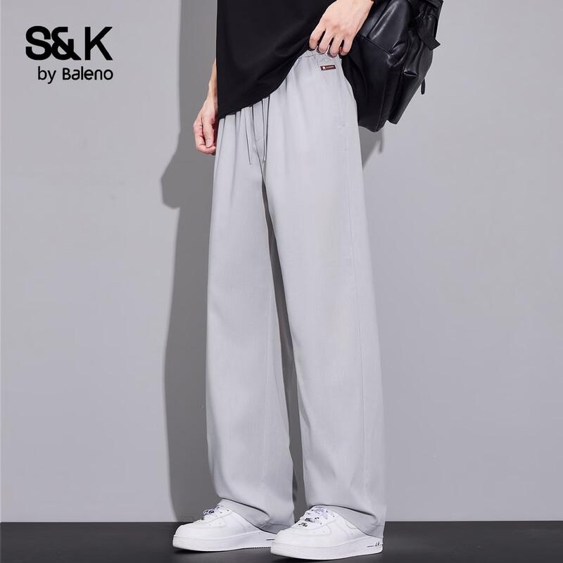 Baleno Men's Tencel Linen Blend Casual Straight-Leg Pants