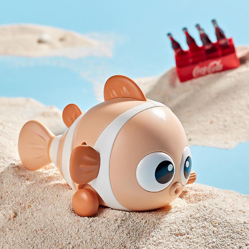 Cute Chain Clownfish Wind-up Driving Toy Cartoon Fish Children Swingfish Baby Puzzle Parent-child Interactive Children Gift