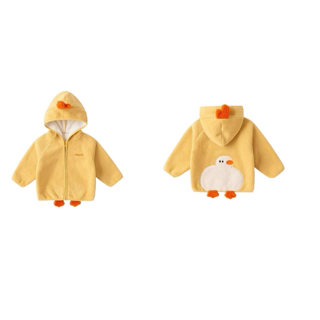 Kinder-Kapuzenjacke mit Tiermotiv für den Winter, Oberbekleidung für Jungen und Mädchen