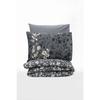 Bed Linen Set - 1 Duvet Cover 220 X 240 Cm + 2 Pillowcases 60 X 60 Cm - 100% Reinforced Cotton - Anthracite