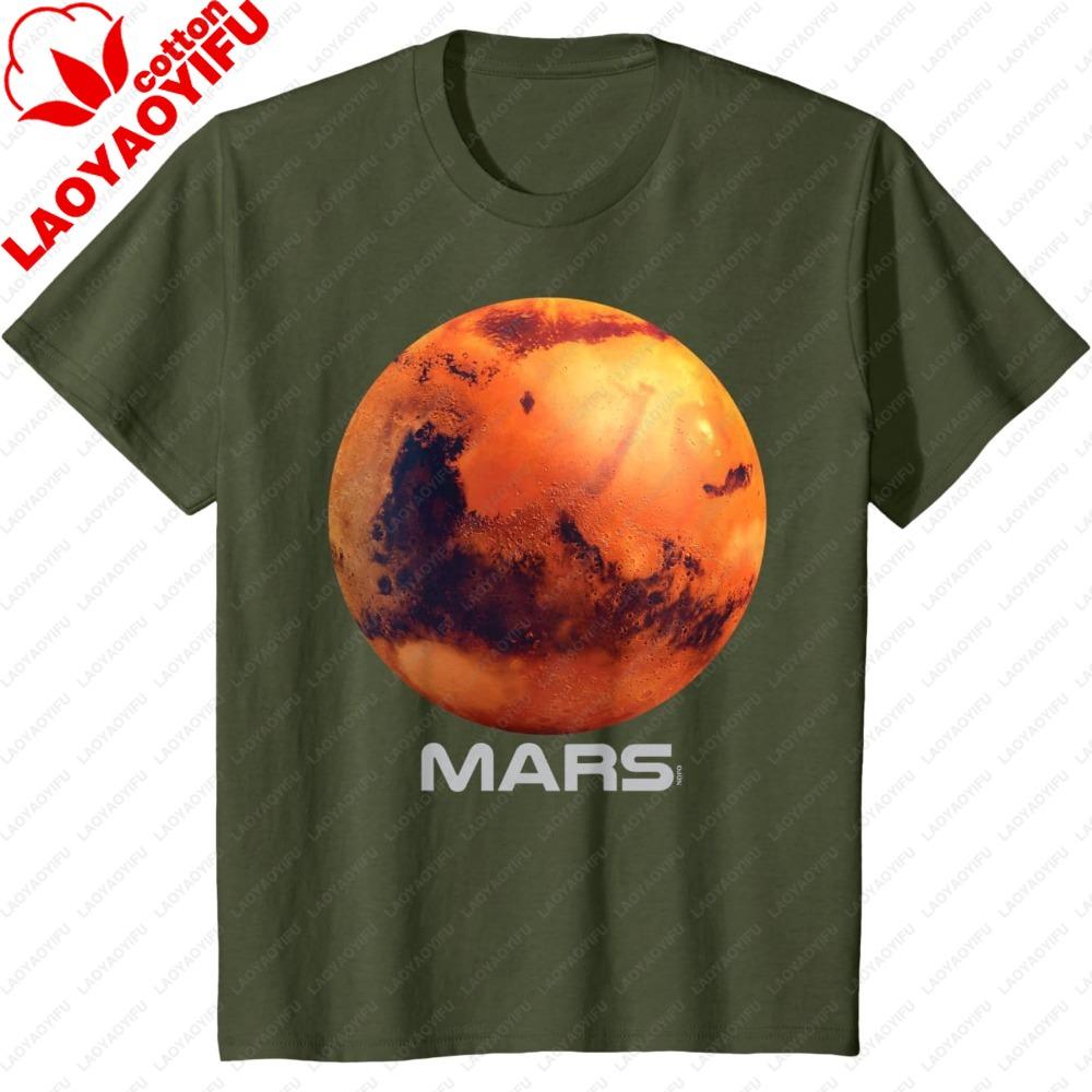 Mars Shirt Solar System Planet Tshirt Camisas Oversized Clothes Harajuku Graphic Tops