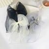 Cloth Balletcore Bow Hair Clip Ribbon Bowknot Korean Style Headwear Female Hair Accessories