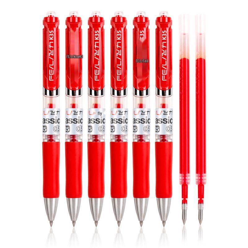 Student and Teacher Red Pen 0.5mm: Ideal for Marking Homework and Tests
