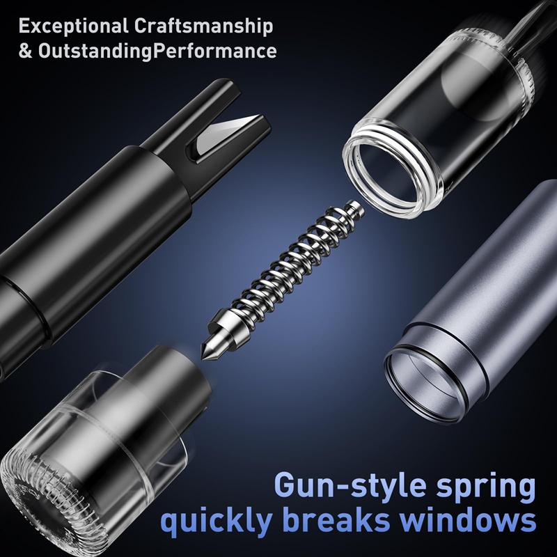 XMSJ Universal Car Safety Hammer For Breaking Windows/cutting Seat Belts Two In One Driving Escape Emergency Tool