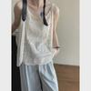 Sweet Lace Jacquard Suspenders Top for Women's Spring/Summer 2025 - YL201