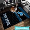 Custom Name Rug Lions Team Area Rug Suitable for Indoor And Outdoor,Carpets for Homes, Offices,Living Rooms,Home Decor,Christmas Gift