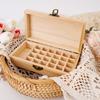 Portable Essential Oil Display Container Box With Individual Compartments Wooden Storage Box DIY Craft