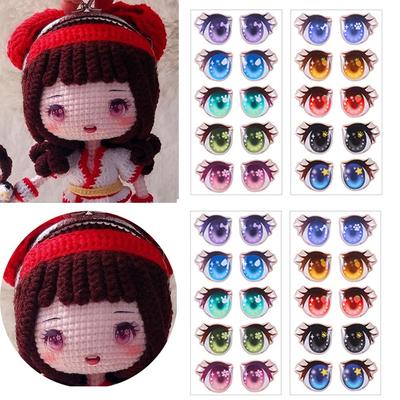 Toys DIY Doll Accessories Love Cute Sticker Clay Decals Cartoon Eyes Stickers Face Organ Paster