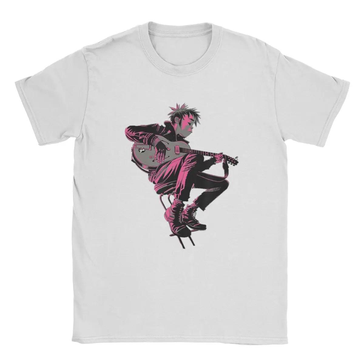 

Gorillaz Geep Logo Reverse Men T Shirt Music Band Punk Rock 90s Y2K Vintage Tee Short Sleeve O Neck T-Shirt Cotton Plus Size Top 4XL