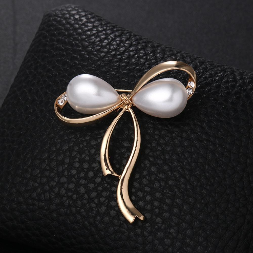 Korsage Schleife Brosche Anstecknadel Anti-Licht Kragenanstecker Damenbekleidung Zubehör