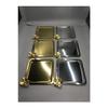 Luxury Square Butterfly Accessory Stainless Steel Set Of 6 Silver Coffee, Tea, Decorative Presentation Serving Tray