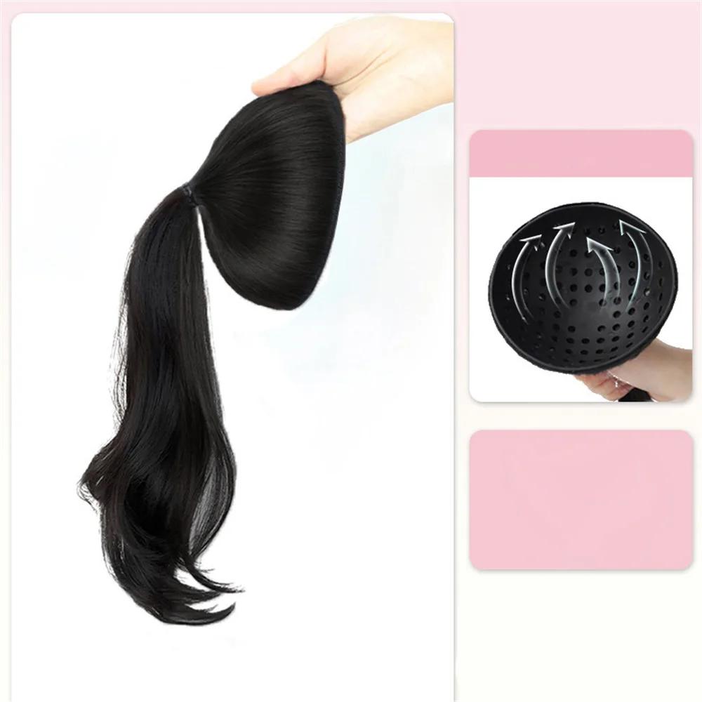 Trendy Curly Ponytail Synthetic Wig Women Natural Wigs Perfect Head Shape Simulated Pomelo Peel for Ultra Light Hair Growth