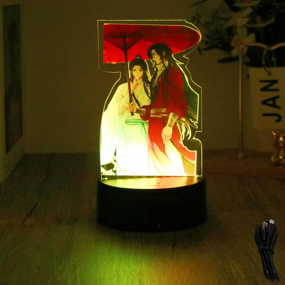 Anime Figures Tian Guan Ci Fu 3D Lamp LED Night Light Remote Control Home Bedroom Lamps Dreamcast Decorative Friend Party Gifts