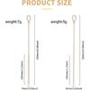 2Pcs Silicone Straw Cleaner Brush, 9.84in Reble Straw Cleaner with Bendable Steel Core, Extra Long Soft Bottle Brush for Clearing Glass Straws,