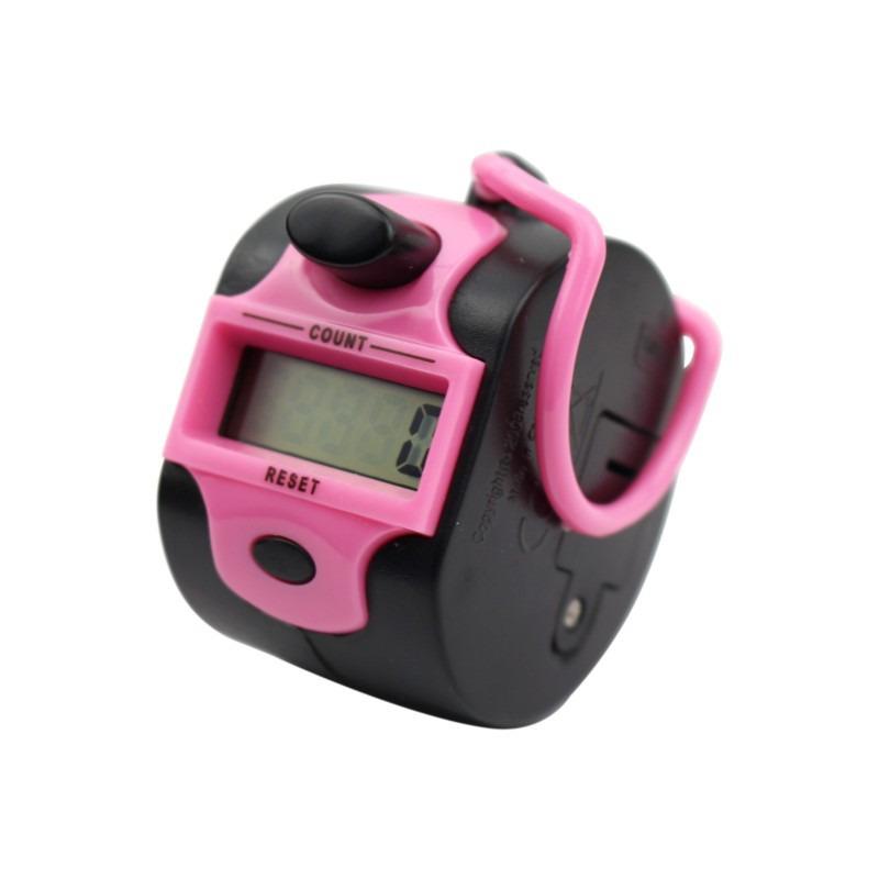 

Tally Counter Hand Held Knit Row Clickers 5 Digit Number Handheld Manual LCD Electronic Sports Counting Tool рожевий