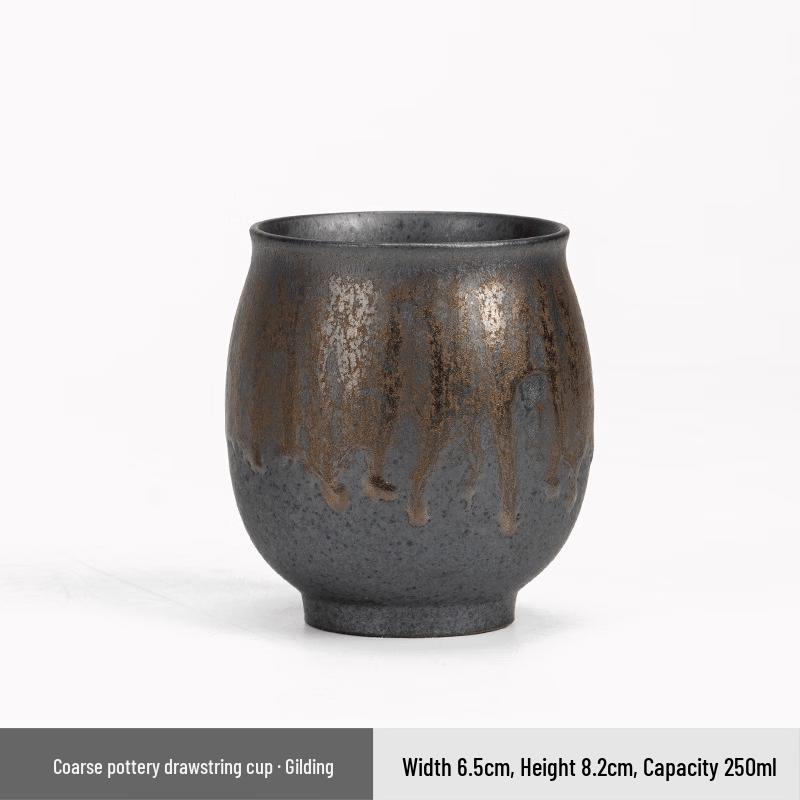 Japanese Style Kiln-Glazed Rustic Teacup