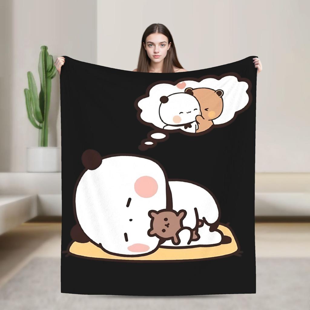 bubu dudu love Flannel Blanket Adults Child  Super Soft Throw Blanket Winter Outdoor Bedspread Sofa Bed Cover