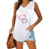 Women Fashion V Collar Tank Top Women Casual Sleeveless T-shirt